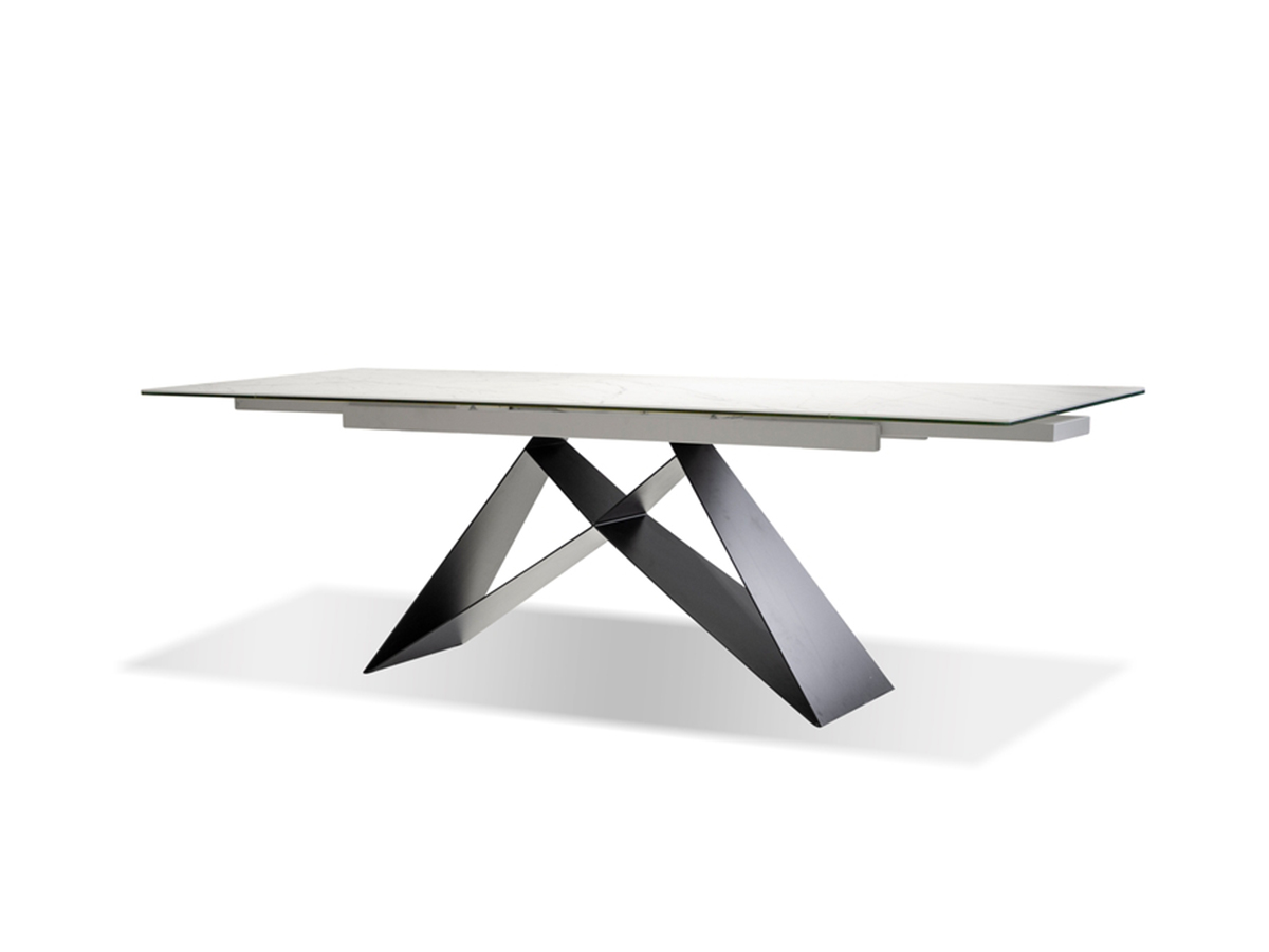 W Dining Table White Ceramic by Mobital - | Furniture